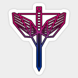 Bisexual Pride – Wynonna Earp – Angel Shield Sticker